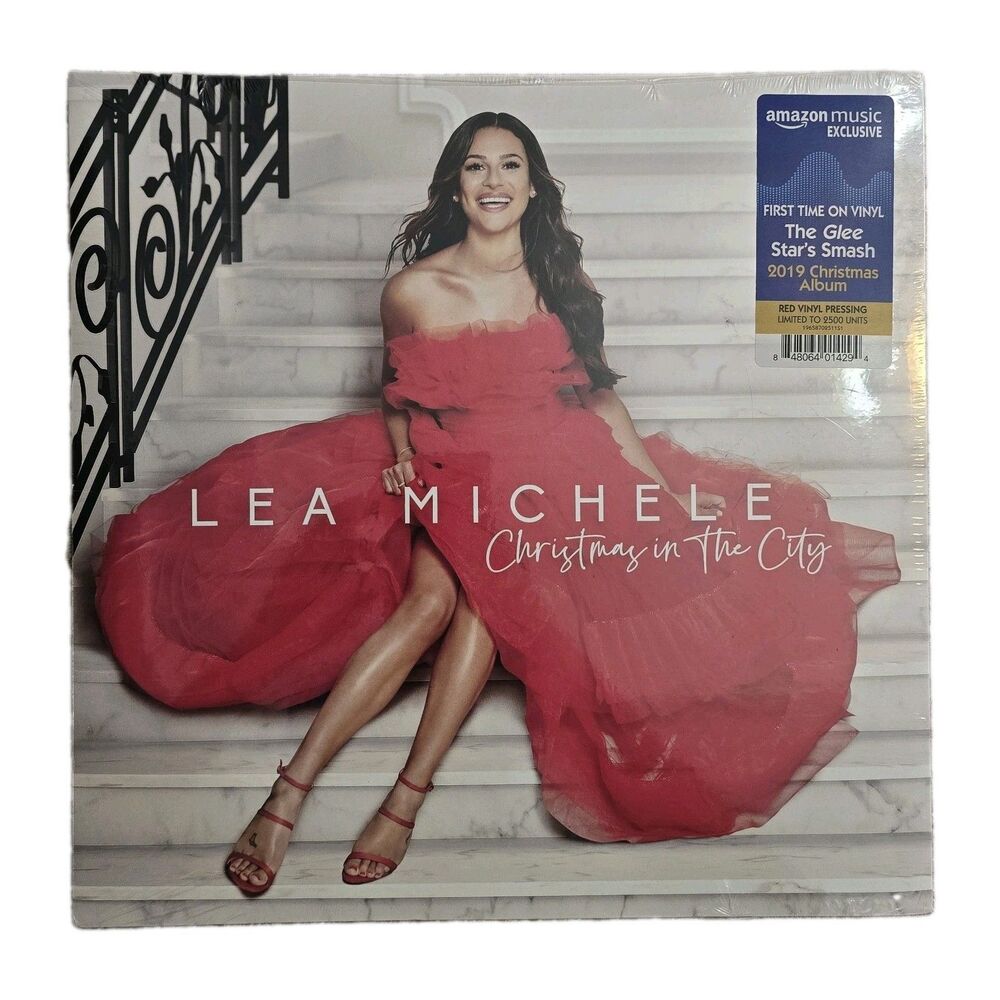 Lea Michele Christmas In The City Vinyl LP Red Colored Vinyl Limited 2500 Sealed